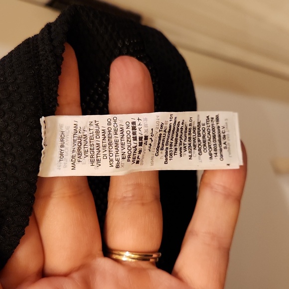 NWT Tory Burch Tory Sport Reflective Stripe Mesh Tank in XL Sport Black - Picture 12 of 15